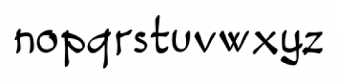 Smart Casual Staggered Font LOWERCASE