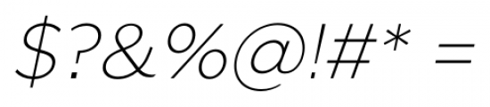 SmytheSans Thin Italic Font OTHER CHARS
