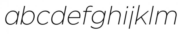 SmytheSans Thin Oblique Font LOWERCASE