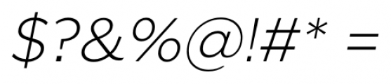 SmytheSans UltraLight Italic Font OTHER CHARS