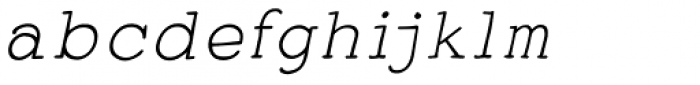 Smart Chameleon Italic Font LOWERCASE