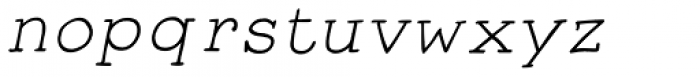 Smart Chameleon Italic Font LOWERCASE