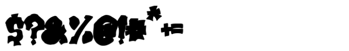 Smashed Graffiti Fill Font OTHER CHARS