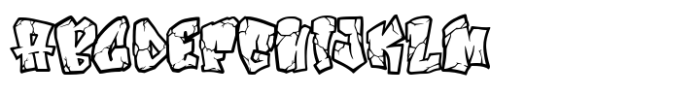 Smashed Graffiti Outline FONT