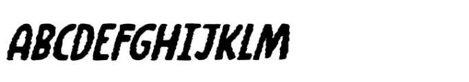 Smelly Taxi Rough Italic Font UPPERCASE