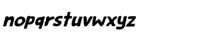 Smelly Taxi Rough Italic Font LOWERCASE