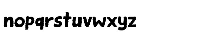 Smelly Taxi Rough Regular Font LOWERCASE