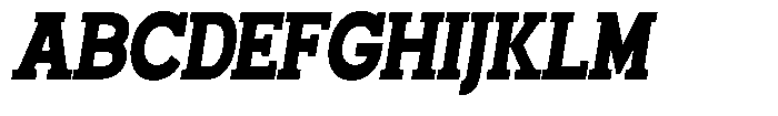 Smilant Black Condensed Slant Font UPPERCASE