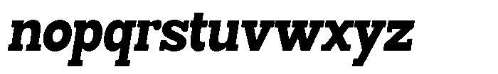 Smilant Black Condensed Slant Font LOWERCASE