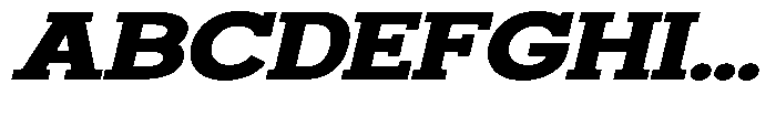 Smilant Black Expanded Slant Font UPPERCASE