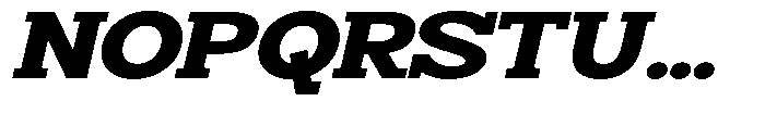 Smilant Black Expanded Slant Font UPPERCASE