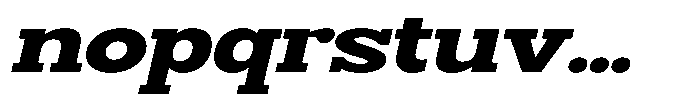 Smilant Black Expanded Slant Font LOWERCASE