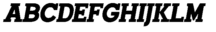 Smilant Black Semi Condensed Slant Font UPPERCASE