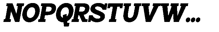 Smilant Black Semi Condensed Slant Font UPPERCASE