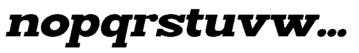 Smilant Black Semi Expanded Slant Font LOWERCASE