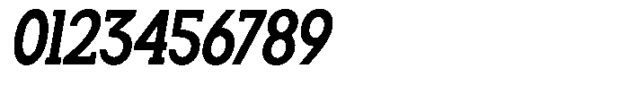 Smilant Bold Condensed Slant Font OTHER CHARS