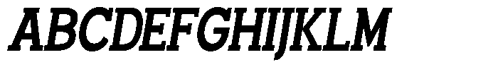 Smilant Bold Condensed Slant Font UPPERCASE