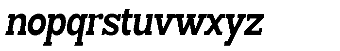 Smilant Bold Condensed Slant Font LOWERCASE