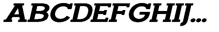 Smilant Bold Expanded Slant Font UPPERCASE