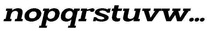Smilant Bold Expanded Slant Font LOWERCASE
