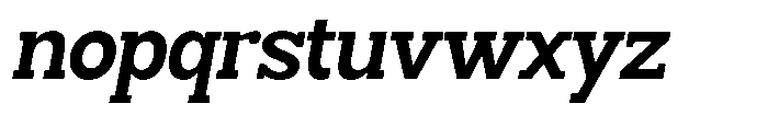 Smilant Bold Semi Condensed Slant Font LOWERCASE