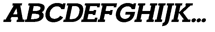 Smilant Bold Semi Expanded Slant Font UPPERCASE