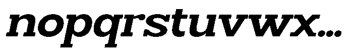 Smilant Bold Semi Expanded Slant Font LOWERCASE