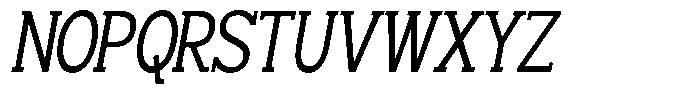 Smilant Condensed Slant Font UPPERCASE