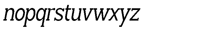 Smilant Condensed Slant Font LOWERCASE