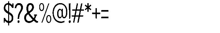 Smilant Condensed Font OTHER CHARS
