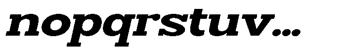 Smilant Extra Bold Expanded Slant Font LOWERCASE