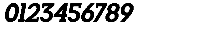Smilant Extra Bold Semi Condensed Slant Font OTHER CHARS