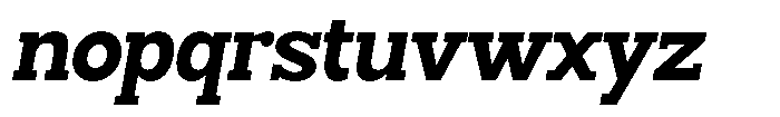 Smilant Extra Bold Semi Condensed Slant Font LOWERCASE