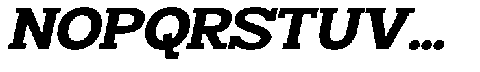 Smilant Extra Bold Semi Expanded Slant Font UPPERCASE