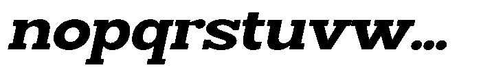 Smilant Extra Bold Semi Expanded Slant Font LOWERCASE