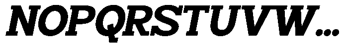 Smilant Extra Bold Slant Font UPPERCASE