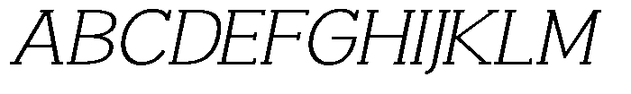Smilant Extra Light Expanded Slant Font UPPERCASE