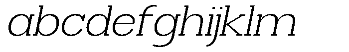 Smilant Extra Light Expanded Slant FONT