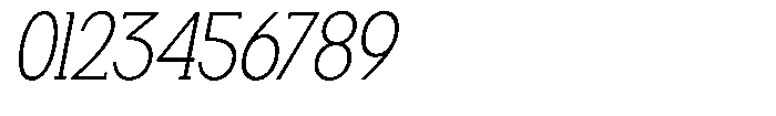 Smilant Extra Light Sem Condensed Italic Font OTHER CHARS