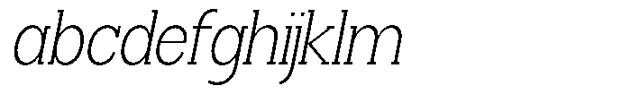Smilant Extra Light Sem Condensed Italic FONT