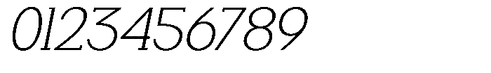 Smilant Extra Light Semi Expanded Slant Font OTHER CHARS