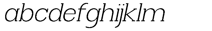 Smilant Extra Light Semi Expanded Slant FONT