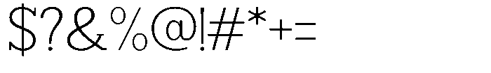 Smilant Extra Light Semi Expanded Font OTHER CHARS