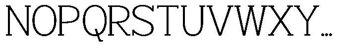Smilant Extra Light Semi Expanded Font UPPERCASE