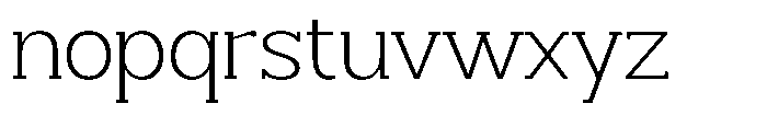 Smilant Extra Light Semi Expanded Font LOWERCASE