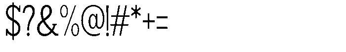 Smilant Light Condensed Font OTHER CHARS