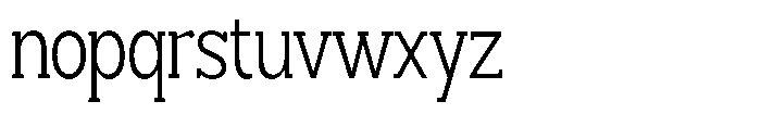 Smilant Light Condensed Font LOWERCASE