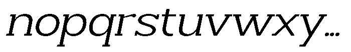 Smilant Light Expanded Slant Font LOWERCASE