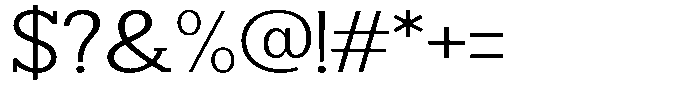 Smilant Light Expanded Font OTHER CHARS