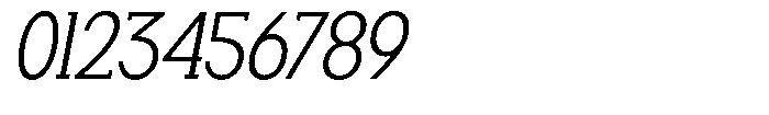 Smilant Light Semi Condensed Slant Font OTHER CHARS